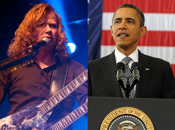 Dave Mustaine, Barack Obama Dave Mustaine, Barack Obama